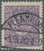 Deutsche Abstimmungsgebiete: Schleswig - Dienstmarken: 1920, 40 Pf Violett Mit E - Autres & Non Classés