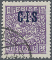 Deutsche Abstimmungsgebiete: Schleswig - Dienstmarken: 1920, 40 Pf Violett Mit D - Andere & Zonder Classificatie