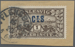 Deutsche Abstimmungsgebiete: Schleswig - Dienstmarken: 1920, 1 M Dunkelbraun Mit - Sonstige & Ohne Zuordnung