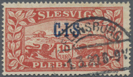 Deutsche Abstimmungsgebiete: Schleswig - Dienstmarken: 1920, 10 M Dunkelorangero - Other & Unclassified