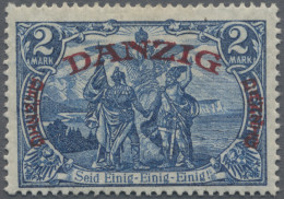 Danzig: 1920, Großer Innendienst, 2 M., Ungebraucht Mit Original-Gummi, Sign. Ca - Autres & Non Classés