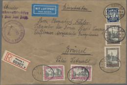 Danzig: 1931, Freimarken Ansichten, 10 Gld. Siena/schwarz, Zwei Werte, Zusammen - Other & Unclassified
