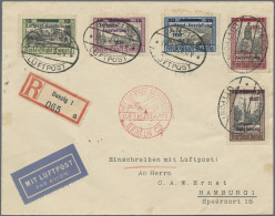 Danzig: 1932, Luftpostausstellung: Freimarken Mit Aufdruck, Kompletter Satz Von - Otros & Sin Clasificación