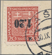 Sudetenland - Asch: 1938, 1,20 Kc. Auf 20 H. Staatswappen Mit Kopfstehendem Aufd - Sudetenland