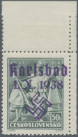 Sudetenland - Karlsbad: 1938, Legionäre 'Doss Alto' 50 H Mit Dunkelblauviolettem - Région Des Sudètes