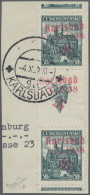 Sudetenland - Karlsbad: 1938, 50 H. Kaschau Mit Waagerechtem Aufdruck Auch Auf D - Région Des Sudètes