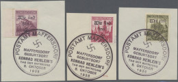 Sudetenland - Maffersdorf: 1938, 1, 20 Kc Bis 10 Kc Freimarken, 10 Verschiedene - Sudetes