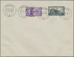 Dt. Besetzung II WK - Albanien: 1943, 25 Q Expressmarke Mit Doppelt Aufdruck Und - Ocupación 1938 – 45