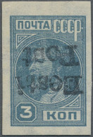 Dt. Besetzung II WK - Estland - Elwa: 1941, 3 K Dunkelgrünlichblau Freimarke "We - Occupazione 1938 – 45