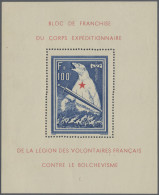 Dt. Besetzung II WK - Frankreich - Privatausgaben: Legionärsmarken: 1941, Eisbär - Occupazione 1938 – 45