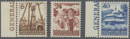 Dt. Besetzung II WK - Generalgouvernement: 1944, Freimarken "Land Und Leute", Dr - Occupation 1938-45