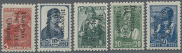 Dt. Besetzung II WK - Litauen - Wilkomir (Ukmerge): 1941, 5 K - 50 K, Werktätige - Occupazione 1938 – 45