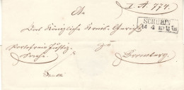 POLAND / GERMAN ANNEXATION /1850 Ca / LETTER  SENT FROM SZUBIN /SCHUBIN/ TO BYDGOSZCZ /BROMBERG/ - ...-1860 Vorphilatelie