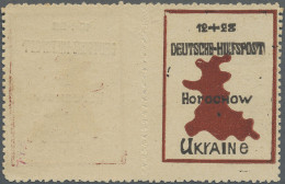 Dt. Besetzung II WK - Ukraine - Nordukraine: 1944, Gorochow: 12 + 28 Pf Braunrot - Ocupación 1938 – 45