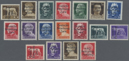 Dt. Besetzung II WK - Zara: 1943, 5 C Bis 10 L Freimarken, 14 Postfrische Werte( - Occupazione 1938 – 45