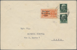 Dt. Besetzung II WK - Zara: 1943, 2,50 Lire Rotorange Eilmarke, Aufdruck Mit Set - Ocupación 1938 – 45