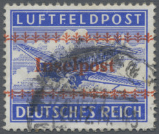 Feldpostmarken: INSEL KRETA, 1944, Zulassungsmarke, Gezähnt, Stempel ALTENKIRCHE - Altri & Non Classificati