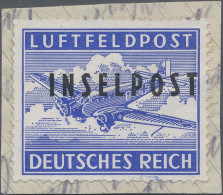 Feldpostmarken: 1944, Insel Rhodos, INSELPOST-Zulassungsmarke Mit Lokalaufdruck - Other & Unclassified