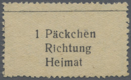 Feldpostmarken: 1943, Krim-Zulassungsmarke "1 Päckchen / Richtung / Heimat", Typ - Altri & Non Classificati