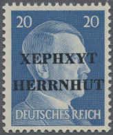 Deutsche Lokalausgaben Ab 1945: HERRNHUT, 1945: Freimarke Hitler 20 Pf Mit Aufdr - Other & Unclassified