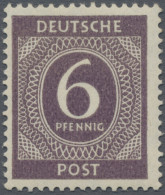 Alliierte Besetzung - Gemeinschaftsausgaben: 1946, 6 Pf Ziffer In Der Sehr Selte - Autres & Non Classés