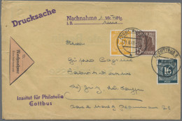 Alliierte Besetzung - Gemeinschaftsausgaben: 1948, Ziffer 16 Pfg. Grünblau, 25 P - Autres & Non Classés