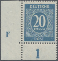 Alliierte Besetzung - Gemeinschaftsausgaben: 1946, 20 Pf Ziffernserie In Der Bes - Other & Unclassified