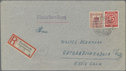 Alliierte Besetzung - Gemeinschaftsausgaben: 1946, Ziffer 45 Pfg. Rot In Kombina - Autres & Non Classés