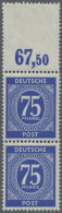 Alliierte Besetzung - Gemeinschaftsausgaben: 1946, 75 Pf Ziffer Im Senkrechten P - Sonstige & Ohne Zuordnung