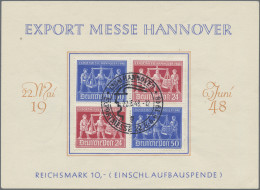 Alliierte Besetzung - Gemeinschaftsausgaben: 1948, Exportmesse, Zusammendruck Im - Other & Unclassified