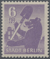 Sowjetische Zone - Berlin Und Brandenburg: 1945, 6 Pf Berliner Bär 6 Pf In Der S - Altri & Non Classificati