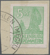 Sowjetische Zone - Mecklenburg-Vorpommern: 1946, Abschiedsserie 5 Pf. In Seltene - Other & Unclassified