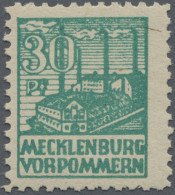 Sowjetische Zone - Mecklenburg-Vorpommern: 1946, Abschiedsserie 30 Pf. Schwärzli - Otros & Sin Clasificación