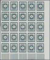 Sowjetische Zone - Ost-Sachsen: 1945, 6 Pf Ziffernserie In Schwarzblaugrün, Gesc - Otros & Sin Clasificación