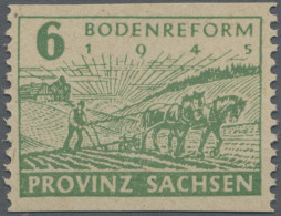 Sowjetische Zone - Provinz Sachsen: 1945, 6 Pf Bodenreform In Guter Farbe "lebha - Autres & Non Classés