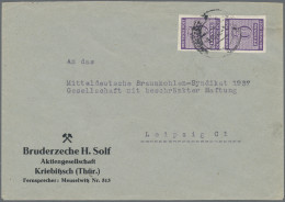 Sowjetische Zone - West-Sachsen: 1945, Freimarken Ziffern 6 Pf Dkl'rotviolett Im - Andere & Zonder Classificatie