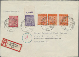 Sowjetische Zone - West-Sachsen: 1945 "Nähmaschinen-Durchstich KRIEBITZSCH": Zif - Other & Unclassified