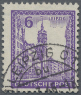 Sowjetische Zone - West-Sachsen: 1946, 6 Pf Violett Abschiedsserie, Wz. X (Stufe - Sonstige & Ohne Zuordnung