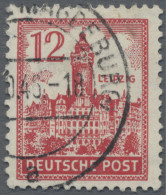 Sowjetische Zone - West-Sachsen: 1946, 12 Pf Rot Abschiedsserie, Wz. X (Stufen F - Andere & Zonder Classificatie