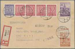 Sowjetische Zone - West-Sachsen: 1946, 6 + 14 Pf Und 24 + 26 Pf Leipziger Messe, - Sonstige & Ohne Zuordnung