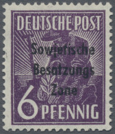 Sowjetische Zone - Allgemeine Ausgaben: 1948, 6 Pf Arbeiter Mit Aufdruck In Der - Otros & Sin Clasificación