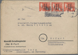 Sowjetische Zone - Allgemeine Ausgaben: 1948, 8 Pfg. Arbeiter Maschinenaufdruck - Other & Unclassified