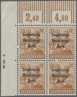 Sowjetische Zone - Allgemeine Ausgaben: 1948, 24 Pf Orangebraun Mit Dreizeiligem - Andere & Zonder Classificatie