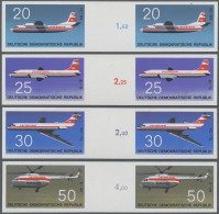 DDR: 1969, Flugzeuge UNGEZÄHNT In Originalfarben, 4 Werte Komplett Im Postfrisch - Neufs