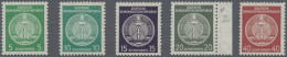 DDR - Dienstmarken A (Verwaltungspost B): 1956, 5 Pf - 40 Pf Zirkelbogen Nach Re - Other & Unclassified