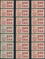 DDR - Dienstmarken C (Laufkontrollzettel ZKD): 1964, Laufkontrollzettel Für Die - Otros & Sin Clasificación