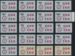 DDR - Dienstmarken C (Laufkontrollzettel ZKD): 1964, Laufkontrollzettel Für Die - Otros & Sin Clasificación