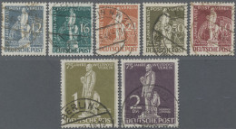 Berlin: 1949, Heinrich Von Stephan: 75 Jahre Weltpostverein, 7 Werte Sauber Rund - Used Stamps