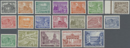 Berlin: 1949, Bauten, Kompletter Satz, Postfrisch, 30, 50, 80, 90 Pfg. Signiert - Neufs