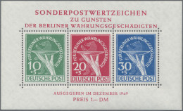 Berlin: 1949, Währungs-Block Postfrisch, Unsigniert. Fotoattest Schlegel BPP "ei - Unused Stamps